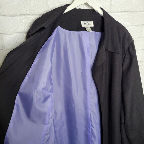 Bob Mackie Studio Vintage Black Open Front Blazer - Picture 3 of 4